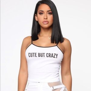 Fashion nova - cute but crazy tank top